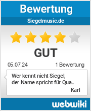 Bewertungen zu siegelmusic.de