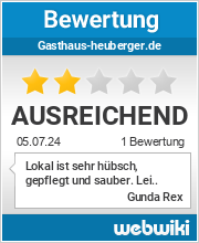 Bewertungen zu gasthaus-heuberger.de