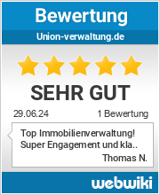 Bewertungen zu union-verwaltung.de
