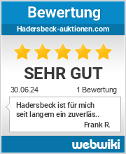 Bewertungen zu hadersbeck-auktionen.com
