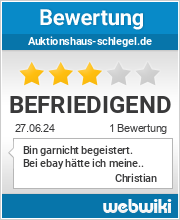Bewertungen zu auktionshaus-schlegel.de