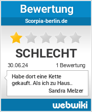 Bewertungen zu scorpia-berlin.de