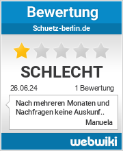 Bewertungen zu schuetz-berlin.de