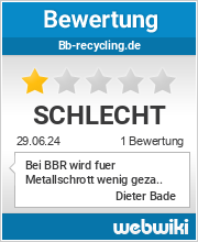 Bewertungen zu bb-recycling.de