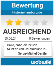 Bewertungen zu historia-hamburg.de