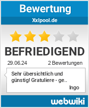 Bewertungen zu xxlpool.de