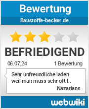 Bewertungen zu baustoffe-becker.de