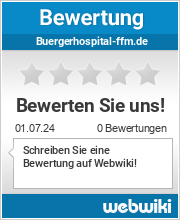 Bewertungen zu buergerhospital-ffm.de