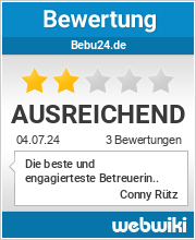 Bewertungen zu bebu24.de