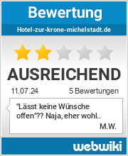 Bewertungen zu hotel-zur-krone-michelstadt.de