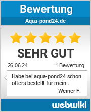Bewertungen zu aqua-pond24.de
