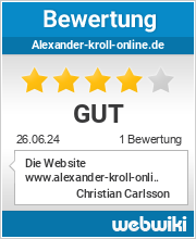 Bewertungen zu alexander-kroll-online.de