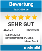 Bewertungen zu taxi-3030.de