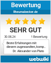 Bewertungen zu rheumabecker.de