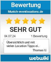 Bewertungen zu munich-eventlocations.de