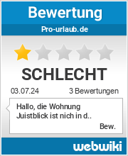 Bewertungen zu pro-urlaub.de