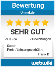 Bewertungen zu ummd.de