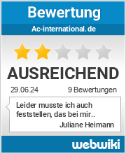 Bewertungen zu ac-international.de