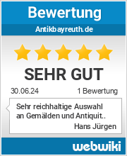 Bewertungen zu antikbayreuth.de