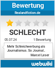 Bewertungen zu realandfiction.de