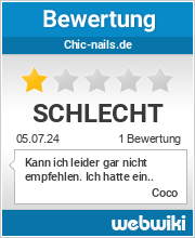 Bewertungen zu chic-nails.de