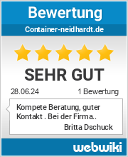 Bewertungen zu container-neidhardt.de