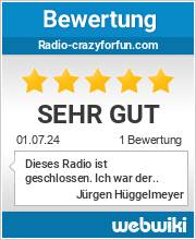 Bewertungen zu radio-crazyforfun.com