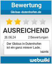 Bewertungen zu globus-dutenhofen.de