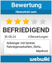 Bewertungen zu hansetrail.com