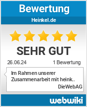 Bewertungen zu heinkel.de
