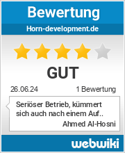 Bewertungen zu horn-development.de