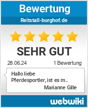 Bewertungen zu reitstall-burghof.de