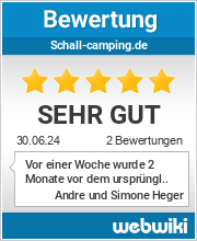 Bewertungen zu schall-camping.de