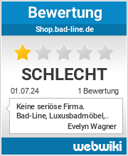 Bewertungen zu shop.bad-line.de