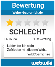 Bewertungen zu weber-bau-gmbh.de
