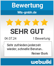 Bewertungen zu wts-gmbh.de