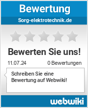 Bewertungen zu sorg-elektrotechnik.de