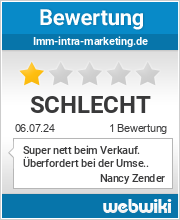Bewertungen zu imm-intra-marketing.de