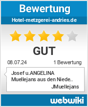 Bewertungen zu hotel-metzgerei-andries.de