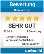 Bewertungen zu optik-orth.de
