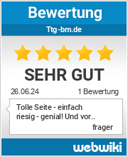 Bewertungen zu ttg-bm.de