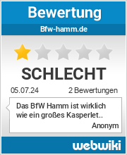 Bewertungen zu bfw-hamm.de