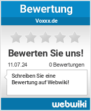 Bewertungen zu voxxx.de
