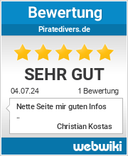 Bewertungen zu piratedivers.de