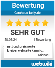 Bewertungen zu gasthaus-kelly.de