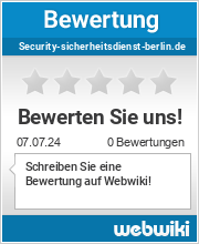 Bewertungen zu security-sicherheitsdienst-berlin.de