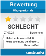Bewertungen zu wbg-querfurt.de