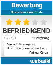 Bewertungen zu bowo-bauelemente.de
