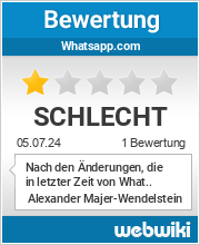 Bewertungen zu whatsapp.com