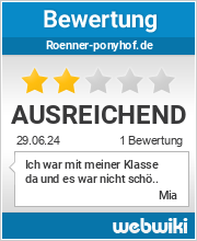 Bewertungen zu roenner-ponyhof.de